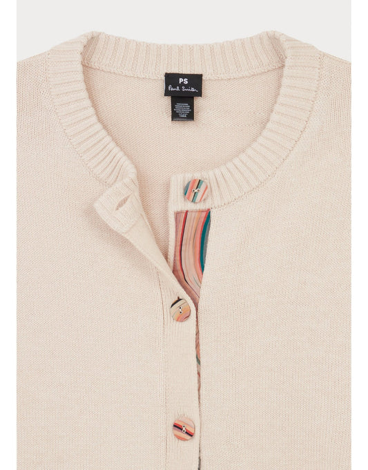 Young Ideas/Henmores - Daytime Swirl Placket Cardigan - 05 Cream - XS