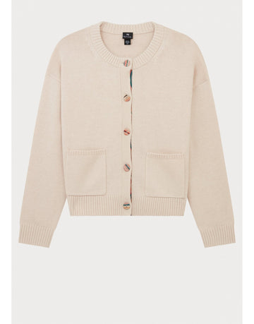 Young Ideas/Henmores - Daytime Swirl Placket Cardigan - 05 Cream - XS