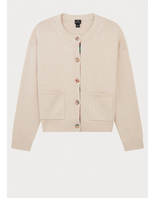 Young Ideas/Henmores - Daytime Swirl Placket Cardigan - 05 Cream - XS