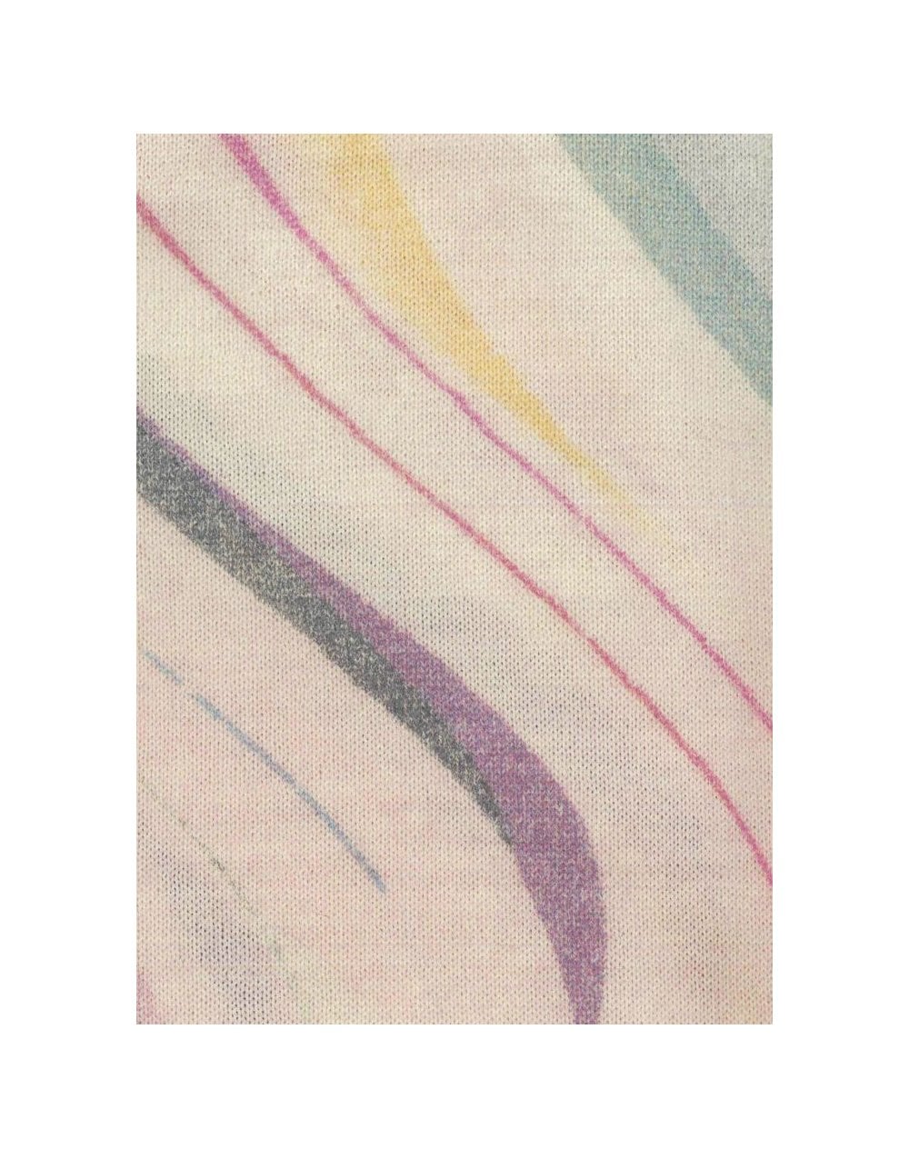 Young Ideas/Henmores - Daytime Swirl Short Sleeve Knitted Top - 92 Multi - S