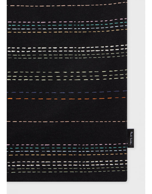 Young Ideas/Henmores - Dotted Lines T-Shirt - 79 Black - M