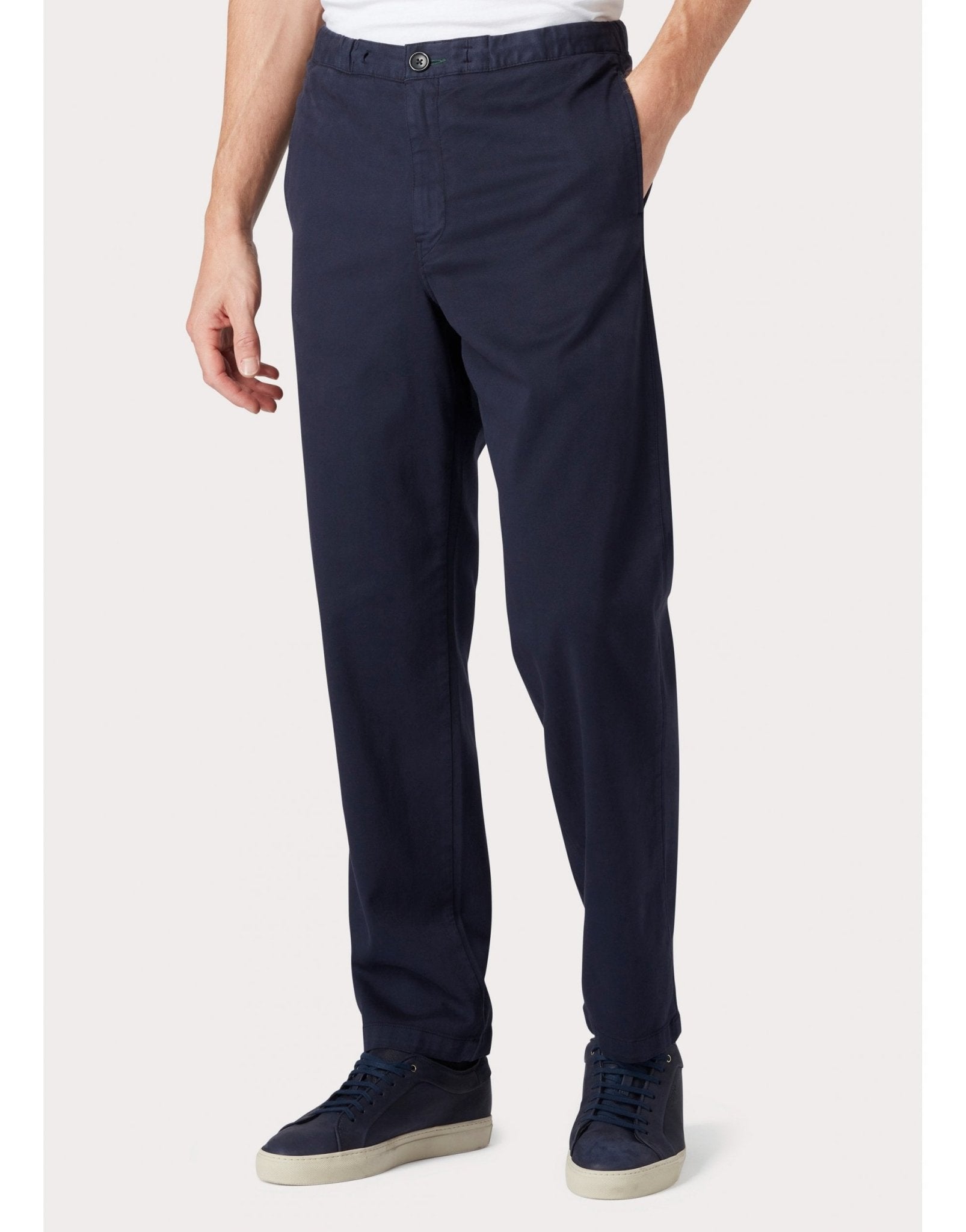 Young Ideas/Henmores - Drawstring Relaxed Fit Trousers - 49 Navy - M