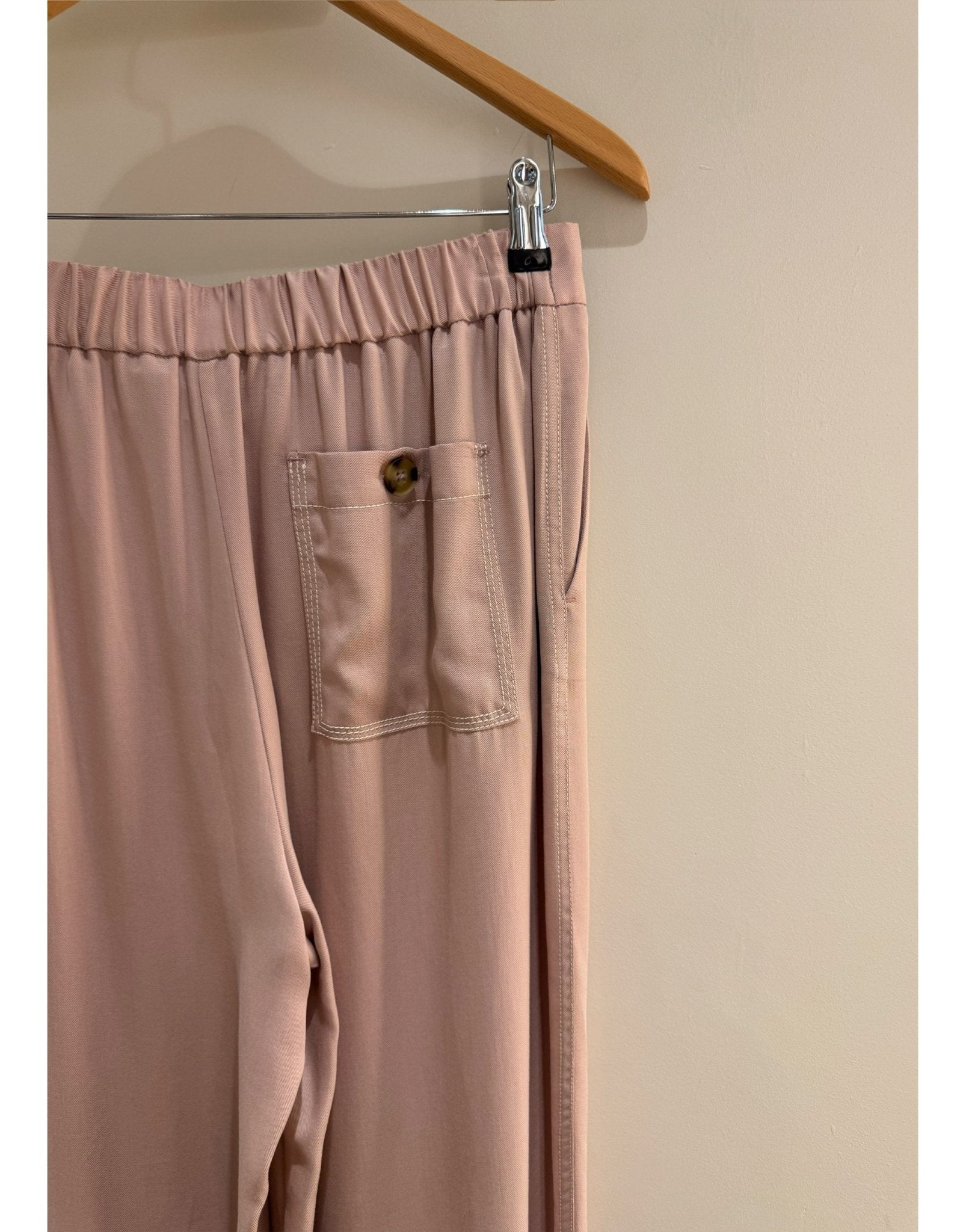Young Ideas/Henmores - Elasticated Back Wide Leg Trousers - 22 Fuchsia - 8