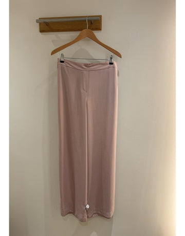 Young Ideas/Henmores - Elasticated Back Wide Leg Trousers - 22 Fuchsia - 8