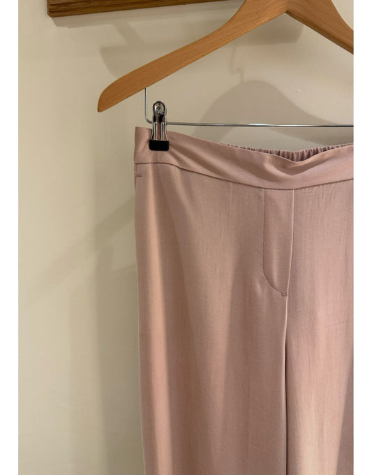 Young Ideas/Henmores - Elasticated Back Wide Leg Trousers - 22 Fuchsia - 8