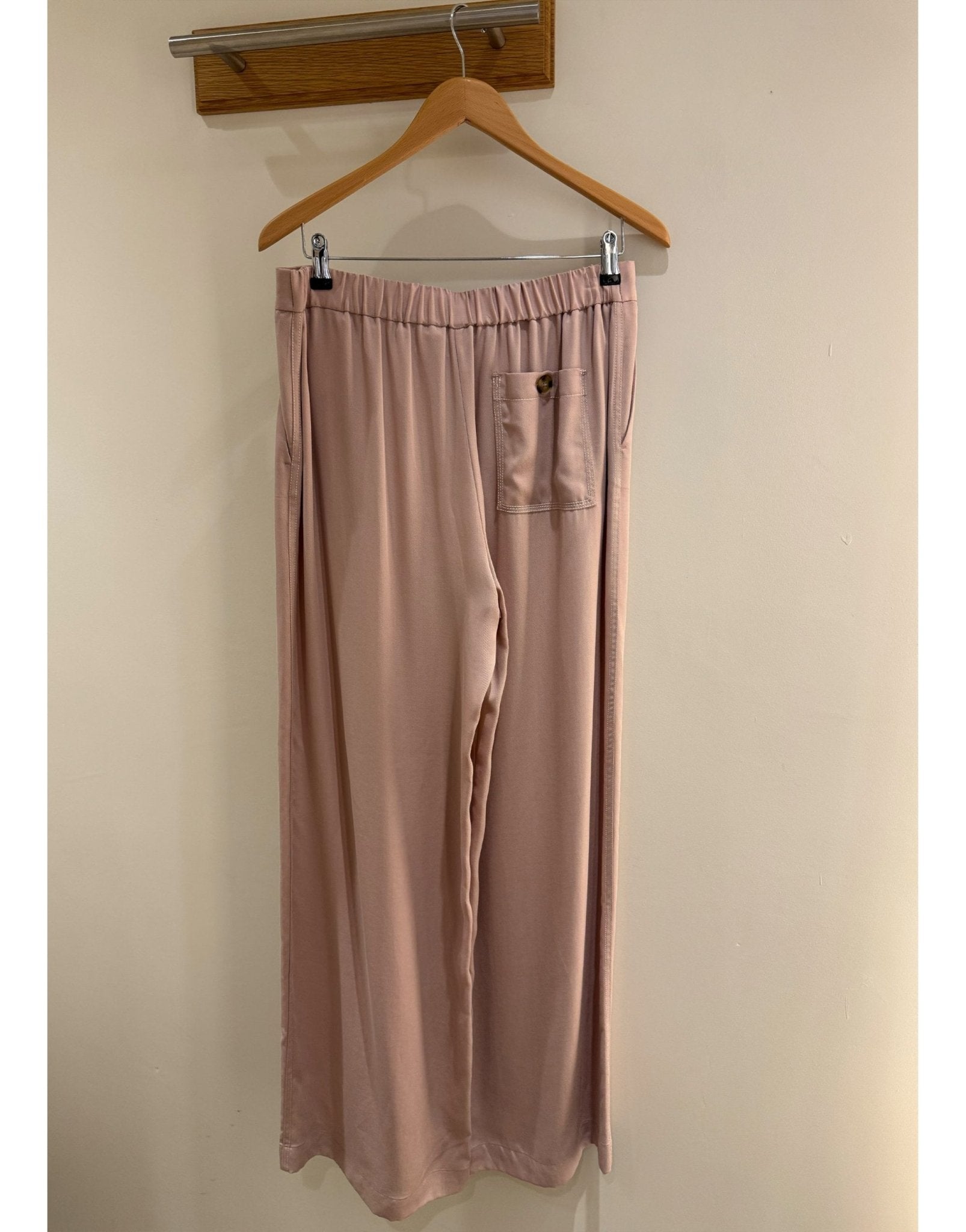Young Ideas/Henmores - Elasticated Back Wide Leg Trousers - 22 Fuchsia - 8