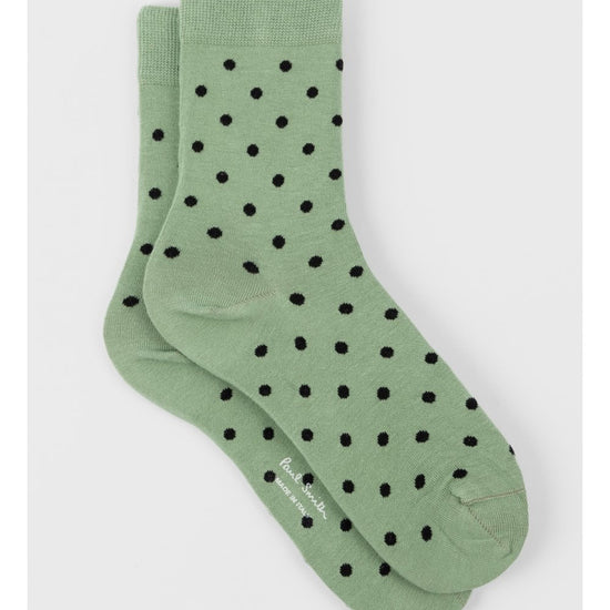 Young Ideas/Henmores - Fernanda Polka Socks - Green - OS