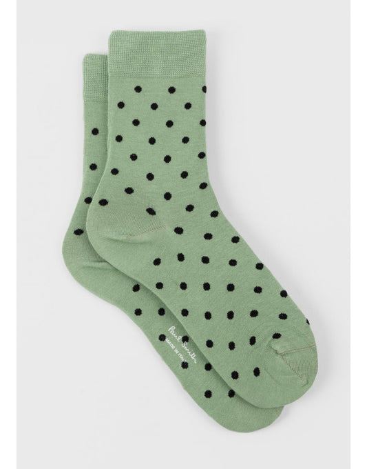 Young Ideas/Henmores - Fernanda Polka Socks - Green - OS