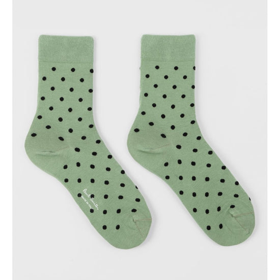 Young Ideas/Henmores - Fernanda Polka Socks - Green - OS