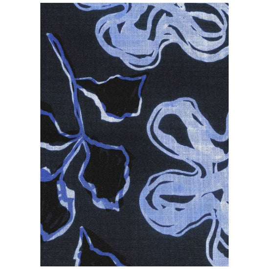 Young Ideas/Henmores - Floral Tailored Fit Long Sleeve Shirt - 49 Dark Navy - M