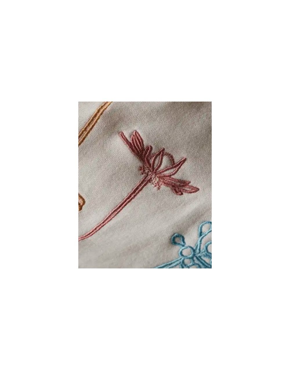 Young Ideas/Henmores - Flower Drawing Detail Sweatshirt - 02 Off White - XS