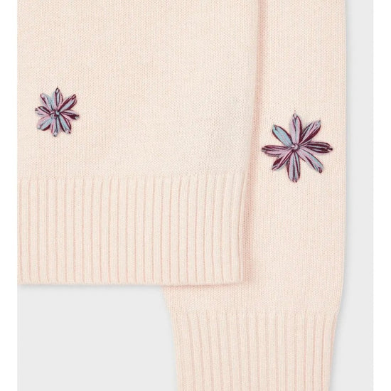 Young Ideas/Henmores - Flower Scatter Crew Neck Jumper - 08 Parchment - XS