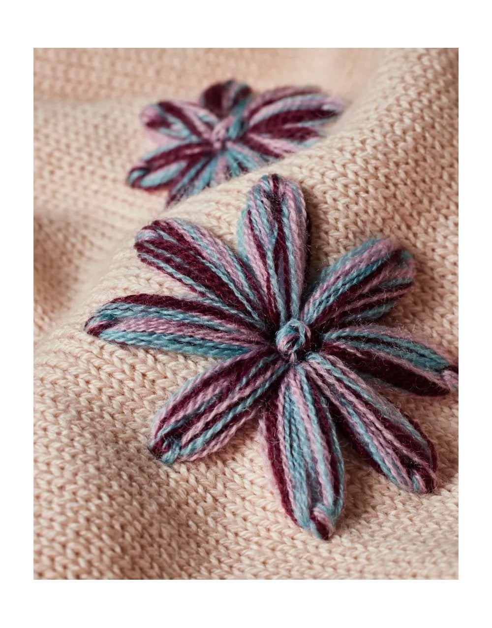 Young Ideas/Henmores - Flower Scatter Crew Neck Jumper - 08 Parchment - XS