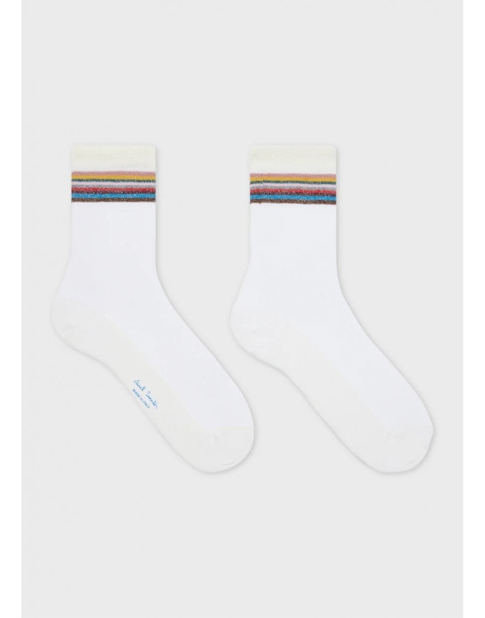 Young Ideas/Henmores - Frida Signature Glitter Stripe Socks - 01 White - OS