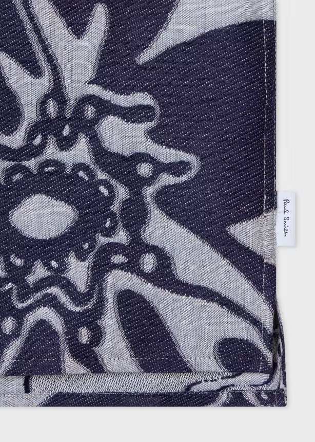 Young Ideas & Henmores - Hawaiian Printed Relaxed Shirt - 40 Blue Multi - M