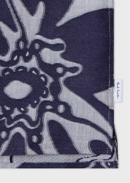 Young Ideas & Henmores - Hawaiian Printed Relaxed Shirt - 40 Blue Multi - M