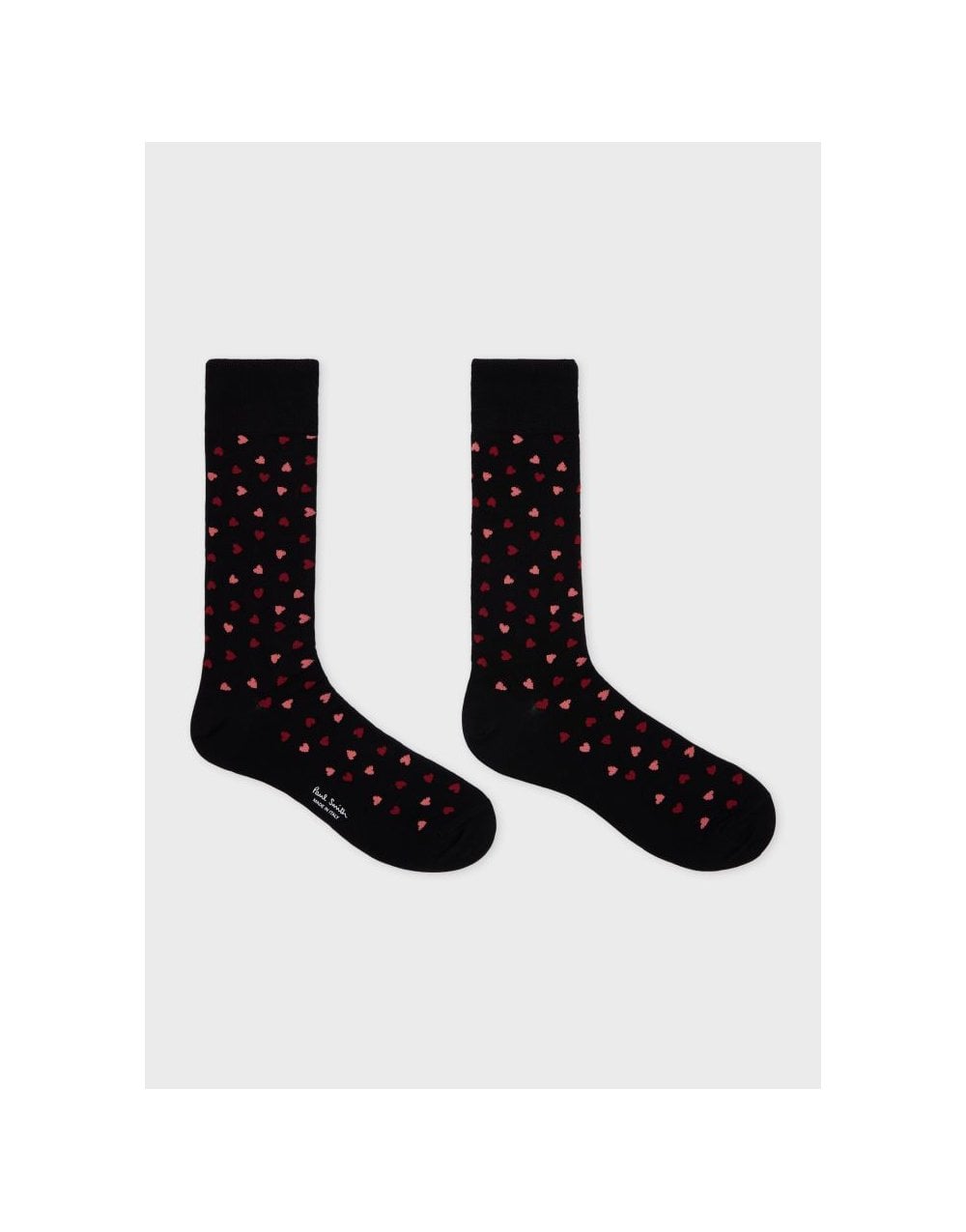 Young Ideas/Henmores - Islington Heart Sock - 79 Black - OS