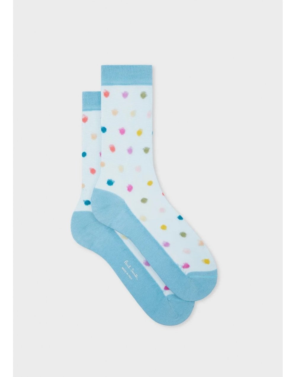 Young Ideas/Henmores - Jem Polka Dot Socks - 42 Turquoise - OS