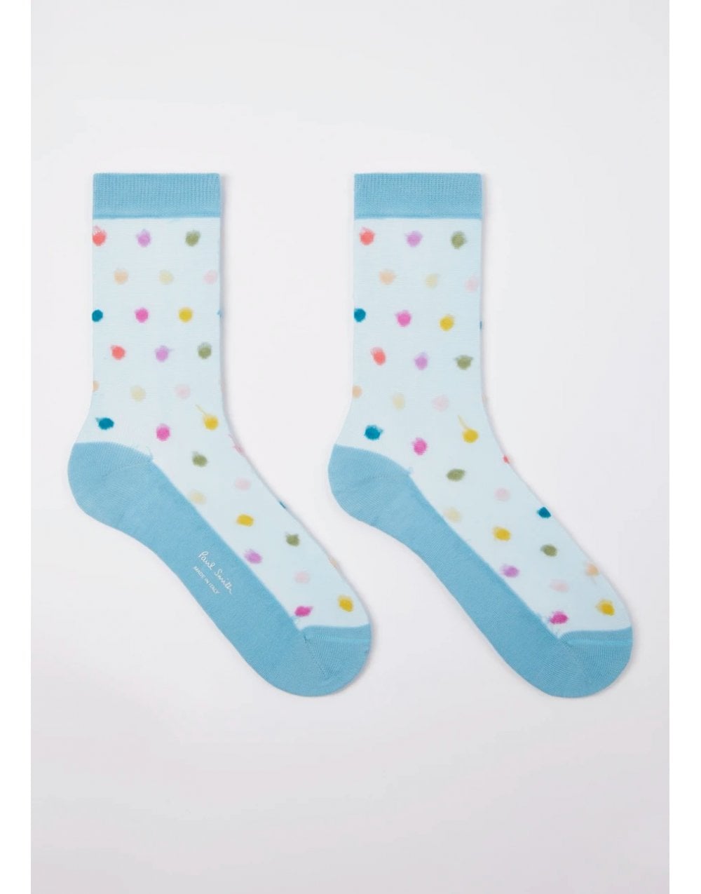 Young Ideas/Henmores - Jem Polka Dot Socks - 42 Turquoise - OS