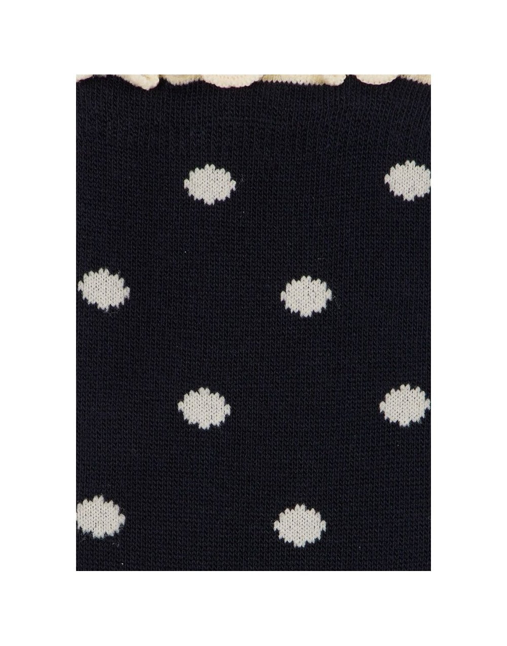 Young Ideas/Henmores - Jenny Frill Polka Dot Socks - 47 Navy - OS