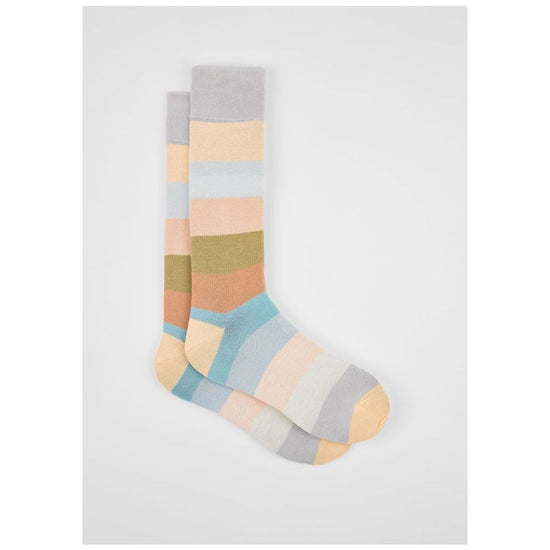 Young Ideas/Henmores - Jonathon Pastel Stripe Socks - 70 Multi Pastel - OS