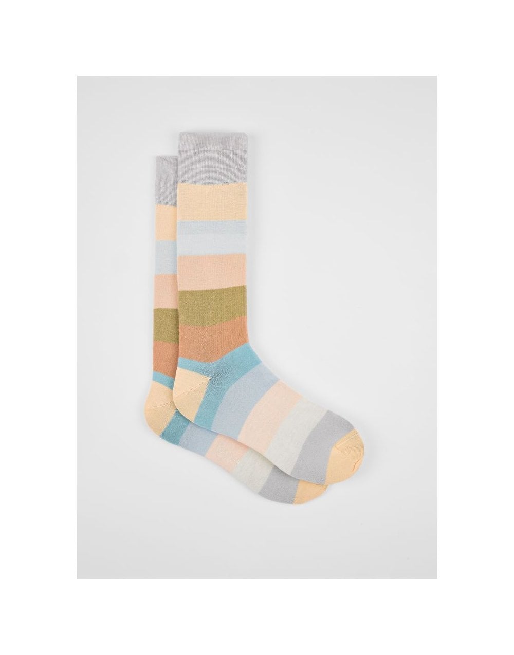 Young Ideas/Henmores - Jonathon Pastel Stripe Socks - 70 Multi Pastel - OS