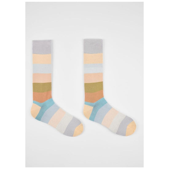 Young Ideas/Henmores - Jonathon Pastel Stripe Socks - 70 Multi Pastel - OS