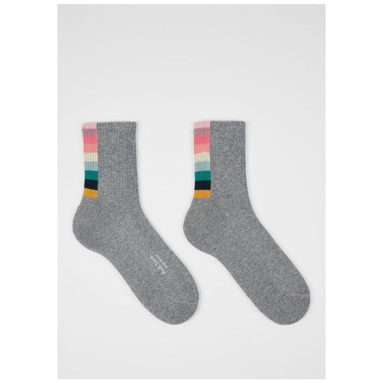 Young Ideas/Henmores - Judith Glitter Swirl Back Socks - 70 Grey - OS