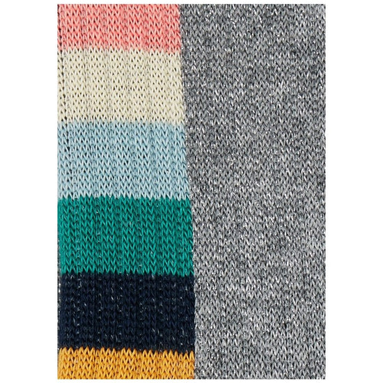Young Ideas/Henmores - Judith Glitter Swirl Back Socks - 70 Grey - OS