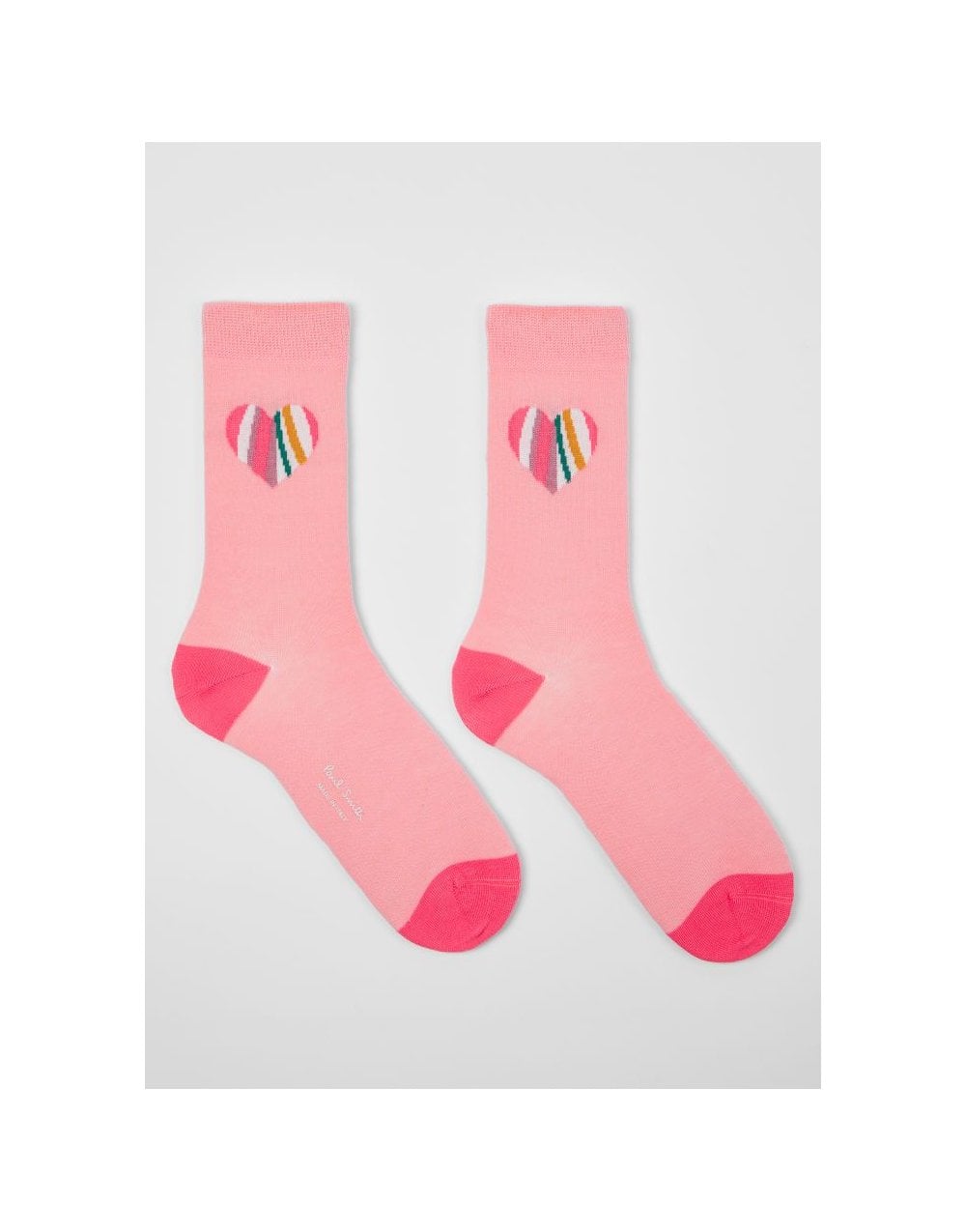 Young Ideas/Henmores - Justine Swirl Heart Socks - 20 Pink - OS