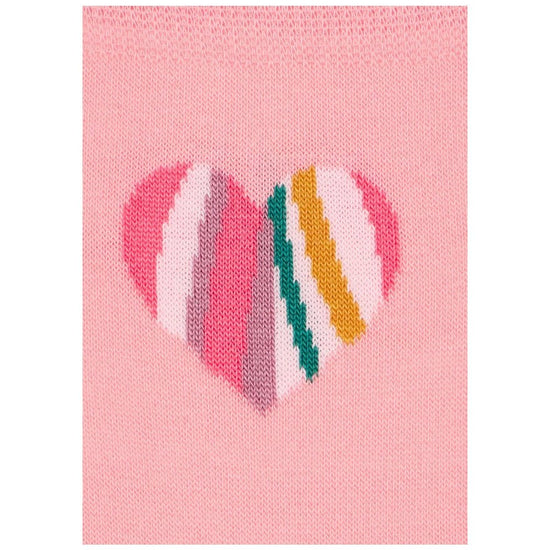 Young Ideas/Henmores - Justine Swirl Heart Socks - 20 Pink - OS