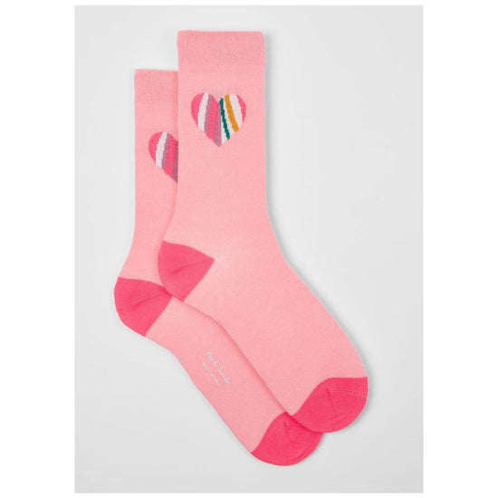 Young Ideas/Henmores - Justine Swirl Heart Socks - 20 Pink - OS