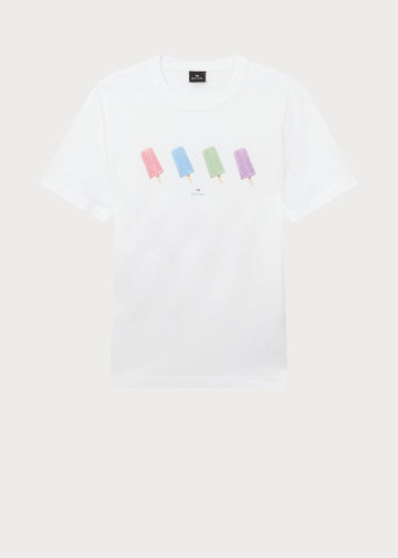 Young Ideas/Henmores - Lollies Graphic T-Shirt - 01 White - S