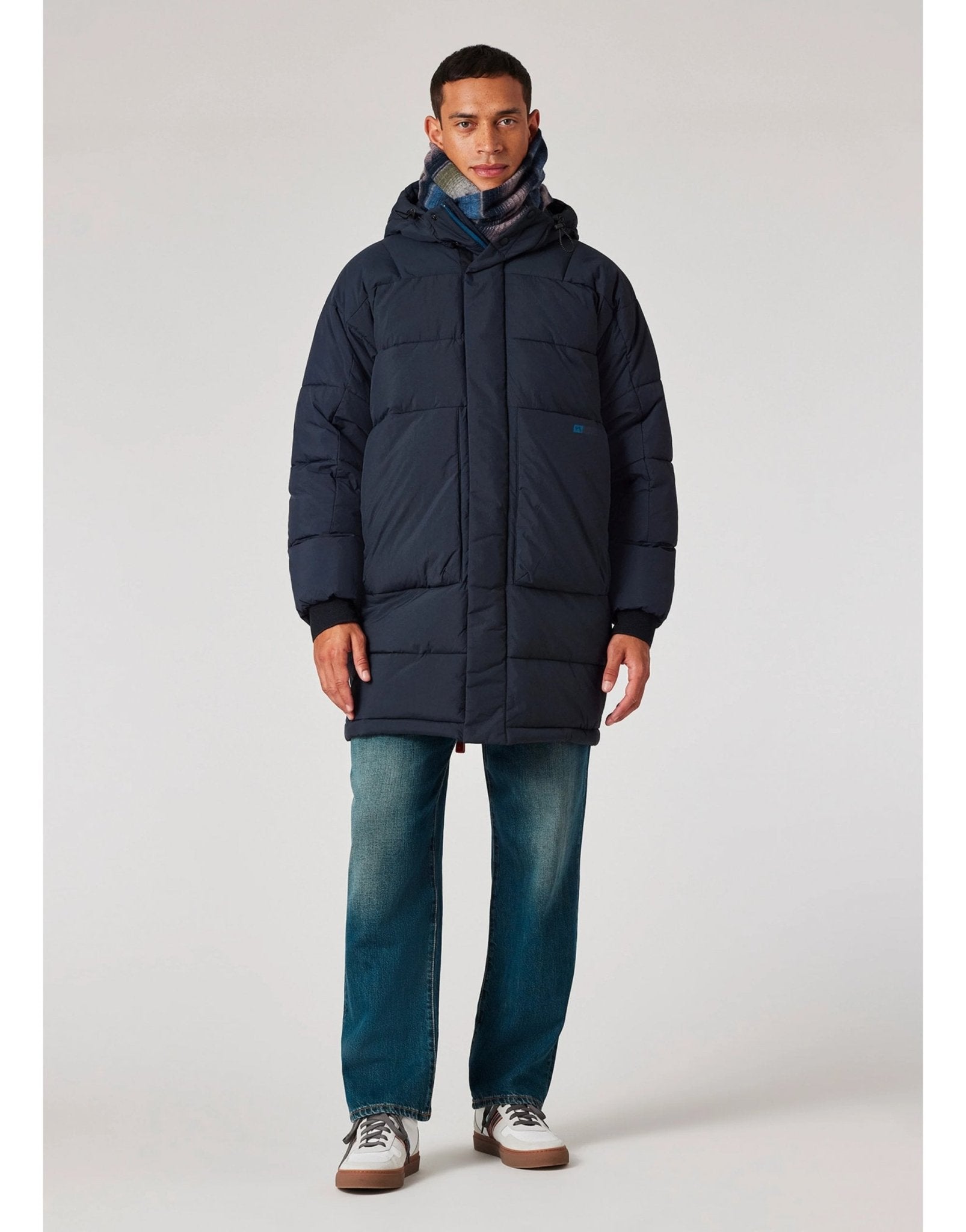 Young Ideas/Henmores - Long Fibre Down Puffer Coat - 49 Navy - M