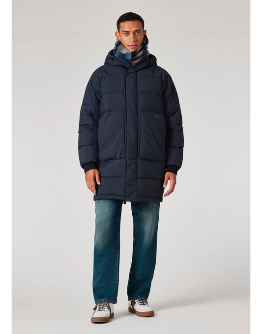 Young Ideas/Henmores - Long Fibre Down Puffer Coat - 49 Navy - M