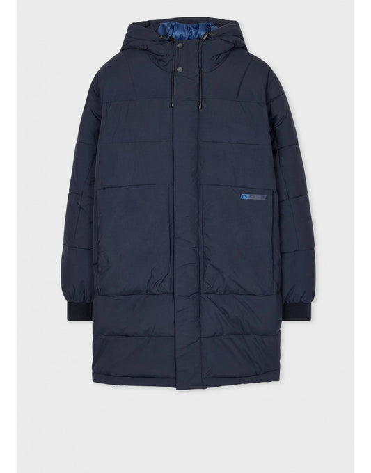 Young Ideas/Henmores - Long Fibre Down Puffer Coat - 49 Navy - M