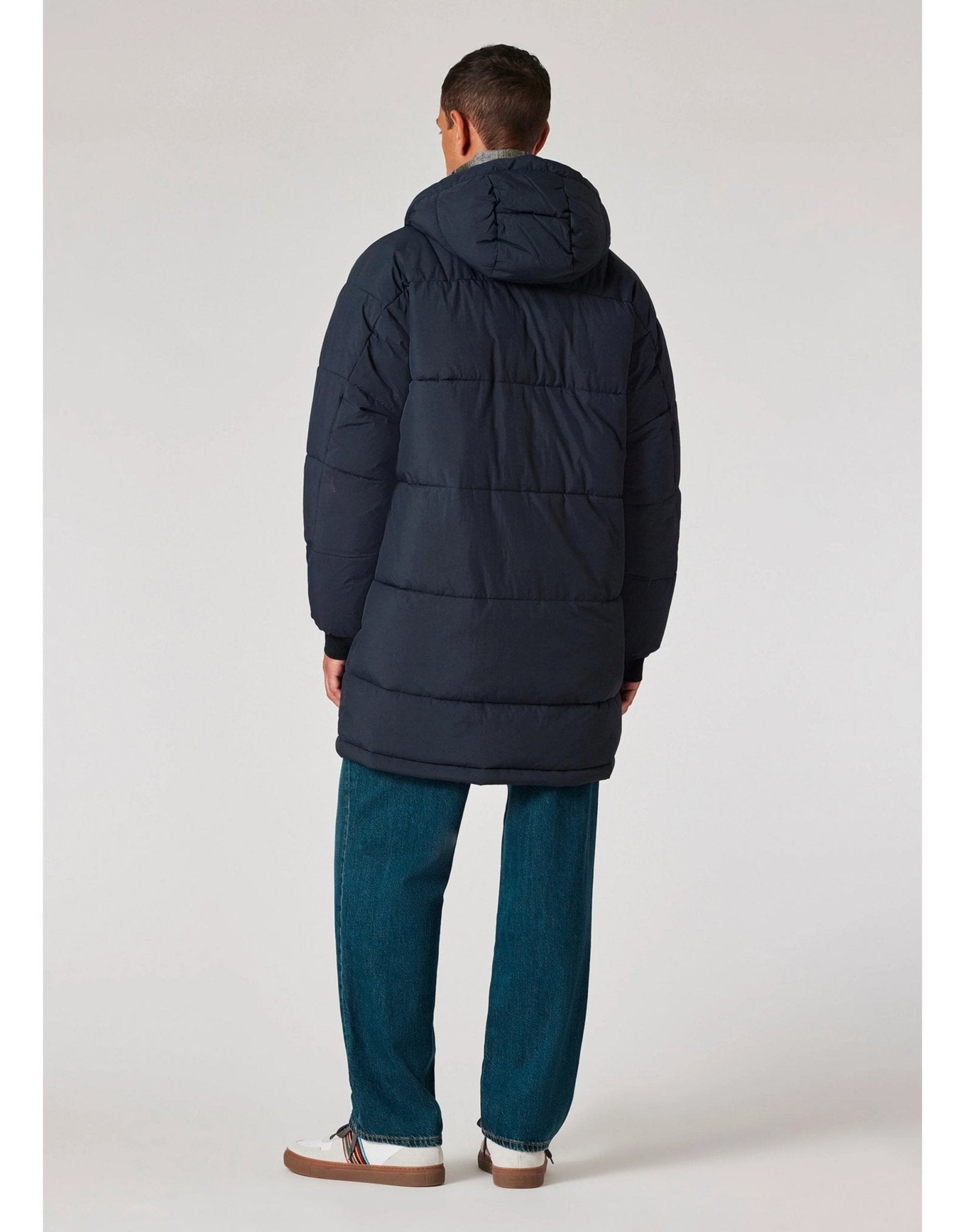 Young Ideas/Henmores - Long Fibre Down Puffer Coat - 49 Navy - M