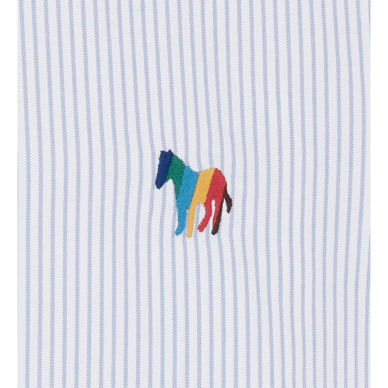 Young Ideas/Henmores - Long Sleeve Regular Fit Shirt - 43 Grey/Blue - M