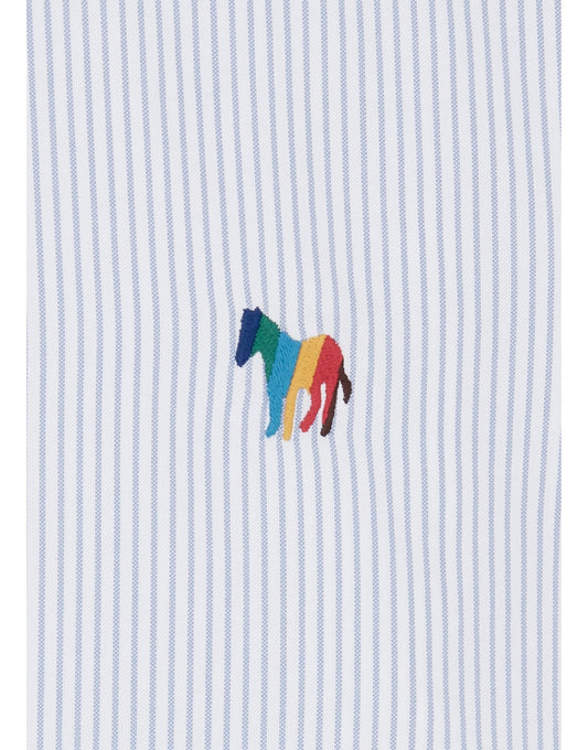 Young Ideas/Henmores - Long Sleeve Regular Fit Shirt - 43 Grey/Blue - M