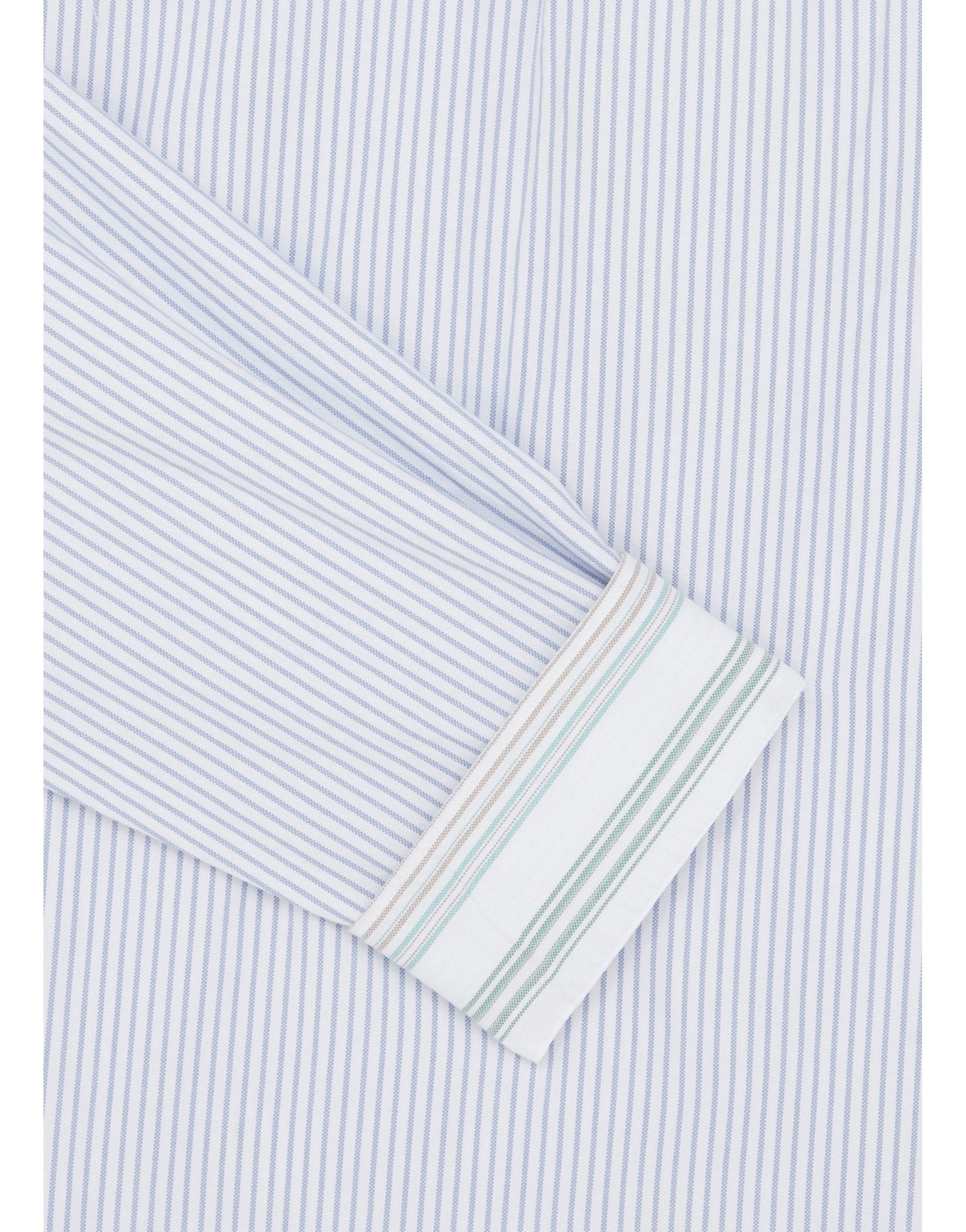 Young Ideas/Henmores - Long Sleeve Regular Fit Shirt - 43 Grey/Blue - M