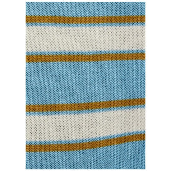 Young Ideas/Henmores - Madison Stripe Socks - 42 Turquoise - OS