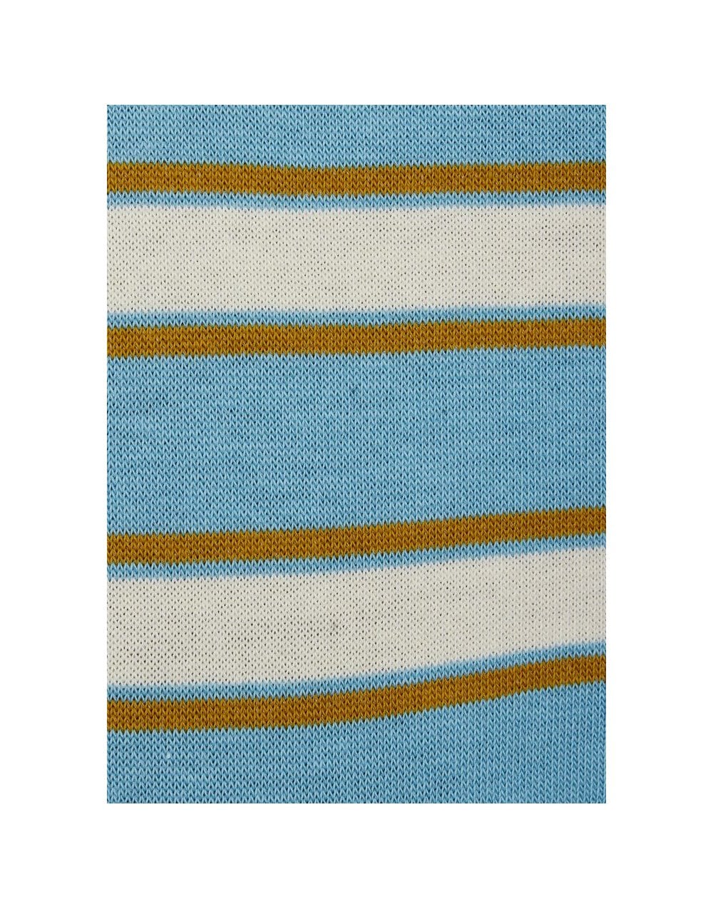Young Ideas/Henmores - Madison Stripe Socks - 42 Turquoise - OS