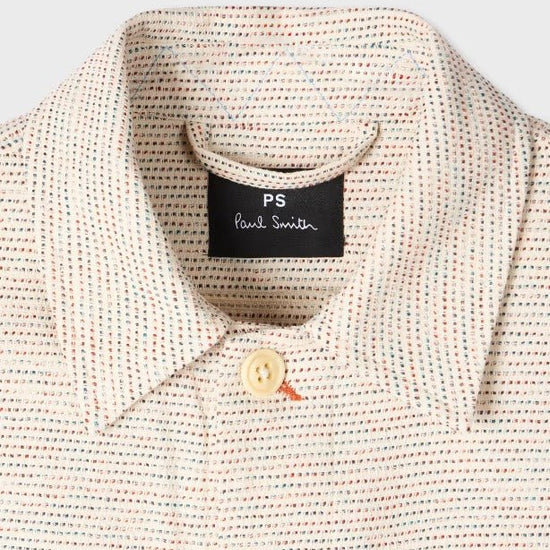 Young Ideas & Henmores - Melange Relaxed Chore Jacket - 02 Off White - M
