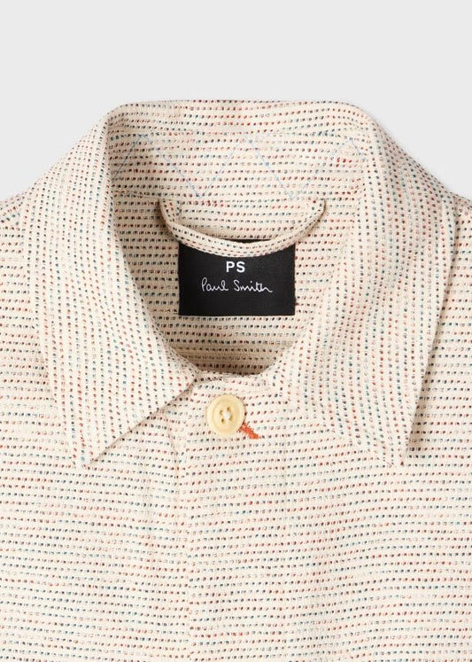 Young Ideas & Henmores - Melange Relaxed Chore Jacket - 02 Off White - M