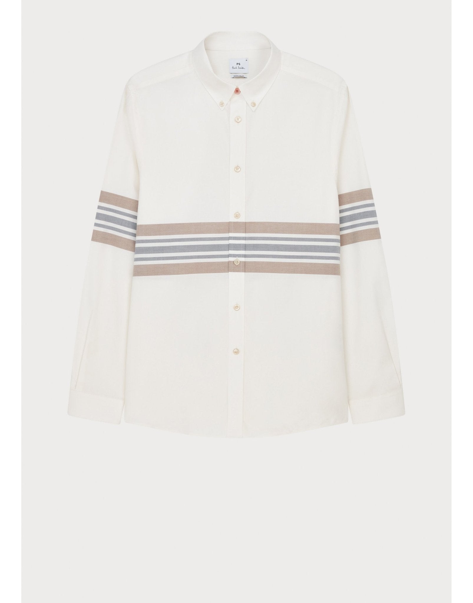 Young Ideas/Henmores - Mens Ls Regular Fit Shirt Bd Col - 01 White - M