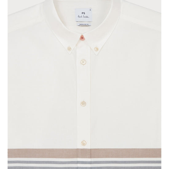 Young Ideas/Henmores - Mens Ls Regular Fit Shirt Bd Col - 01 White - M