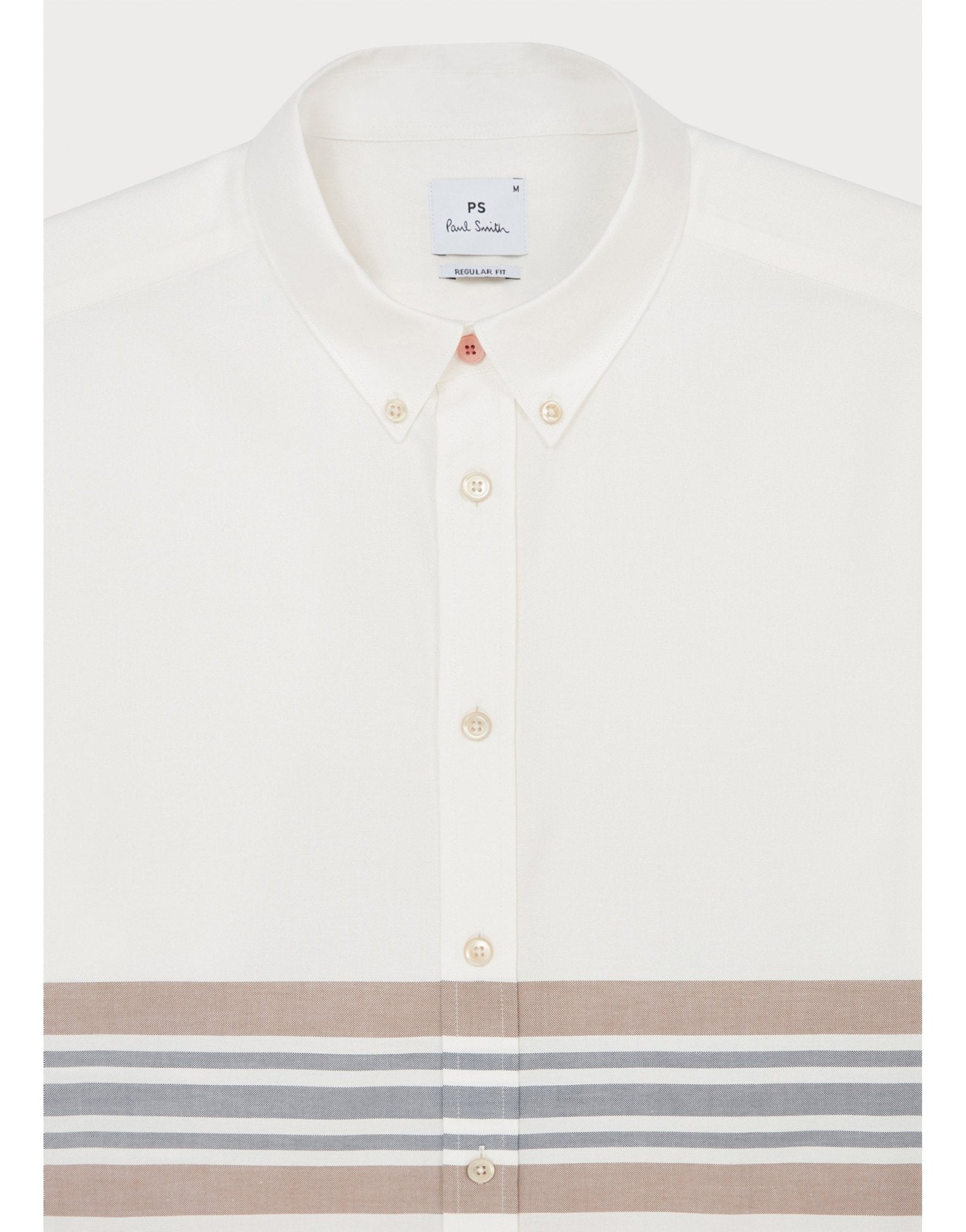 Young Ideas/Henmores - Mens Ls Regular Fit Shirt Bd Col - 01 White - M