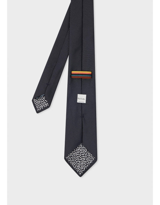 Young Ideas/Henmores - Mini Polka Dot Tie - 41 Blue - 8CM