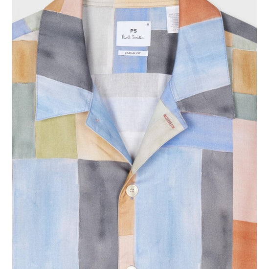 Young Ideas/Henmores - Multi Block Short Sleeve Shirt - 92 Multi - M