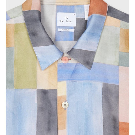 Young Ideas/Henmores - Multi Block Short Sleeve Shirt - 92 Multi - M